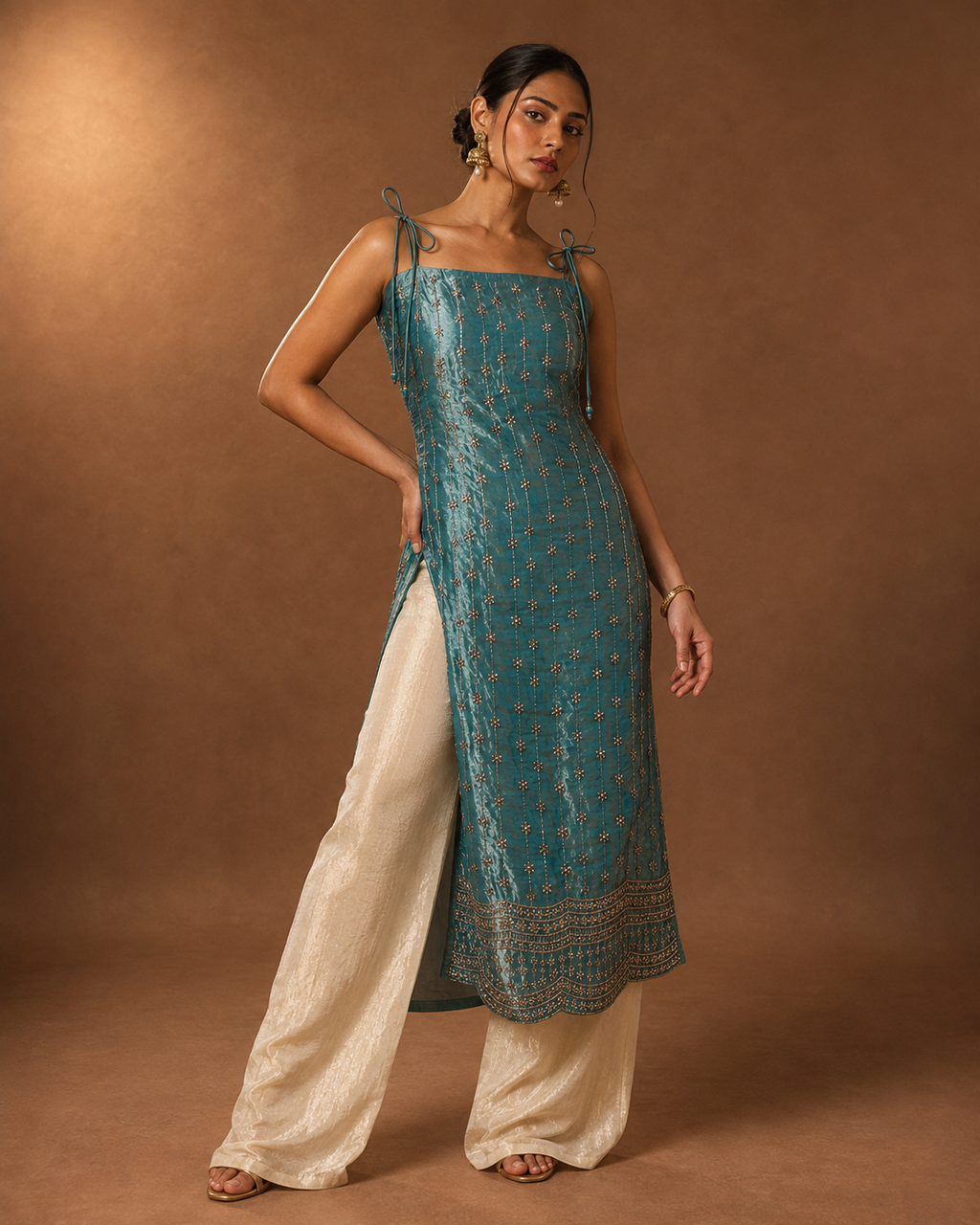 Firoza | Sequin Embroidered Kurta
