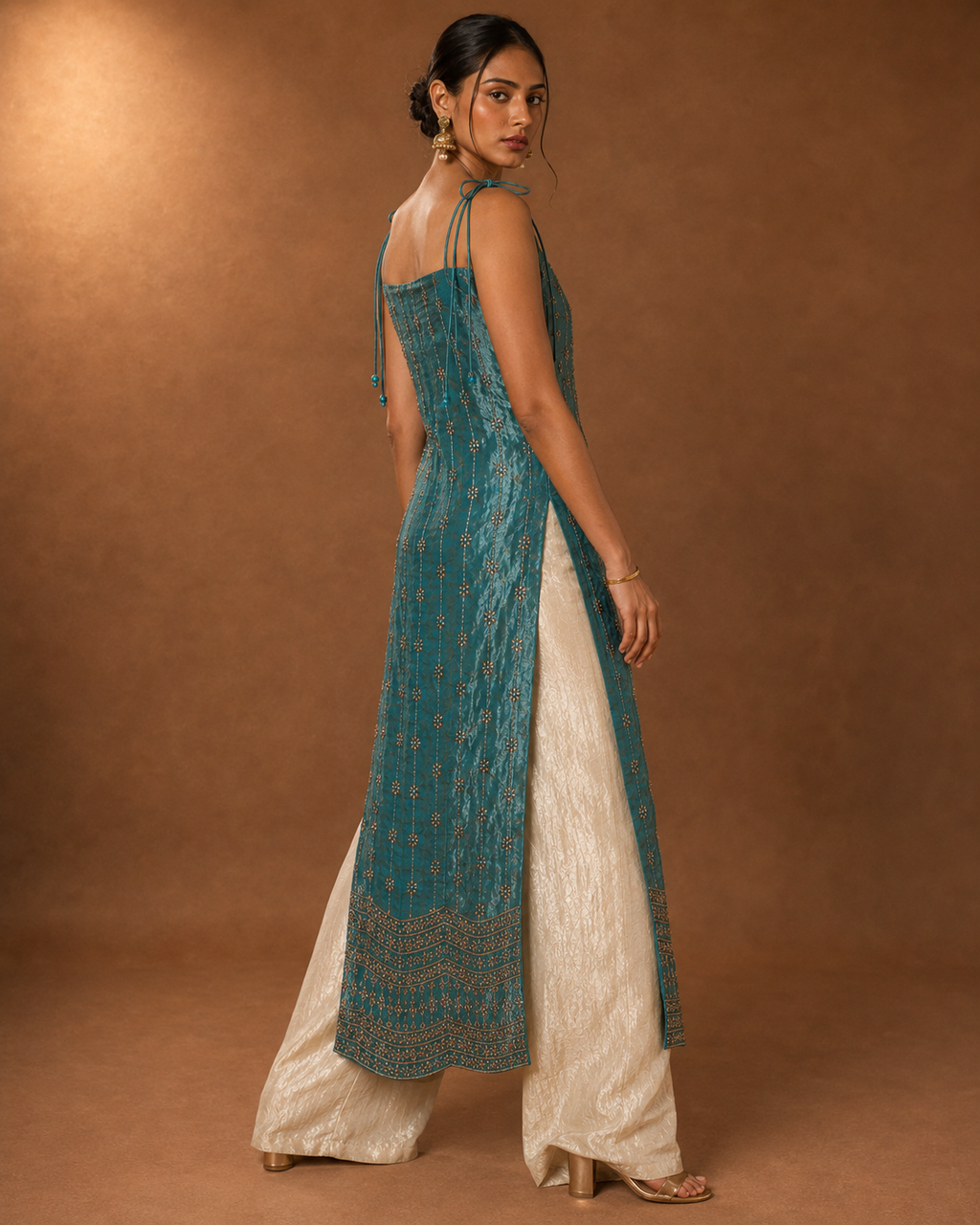 Firoza | Sequin Embroidered Kurta