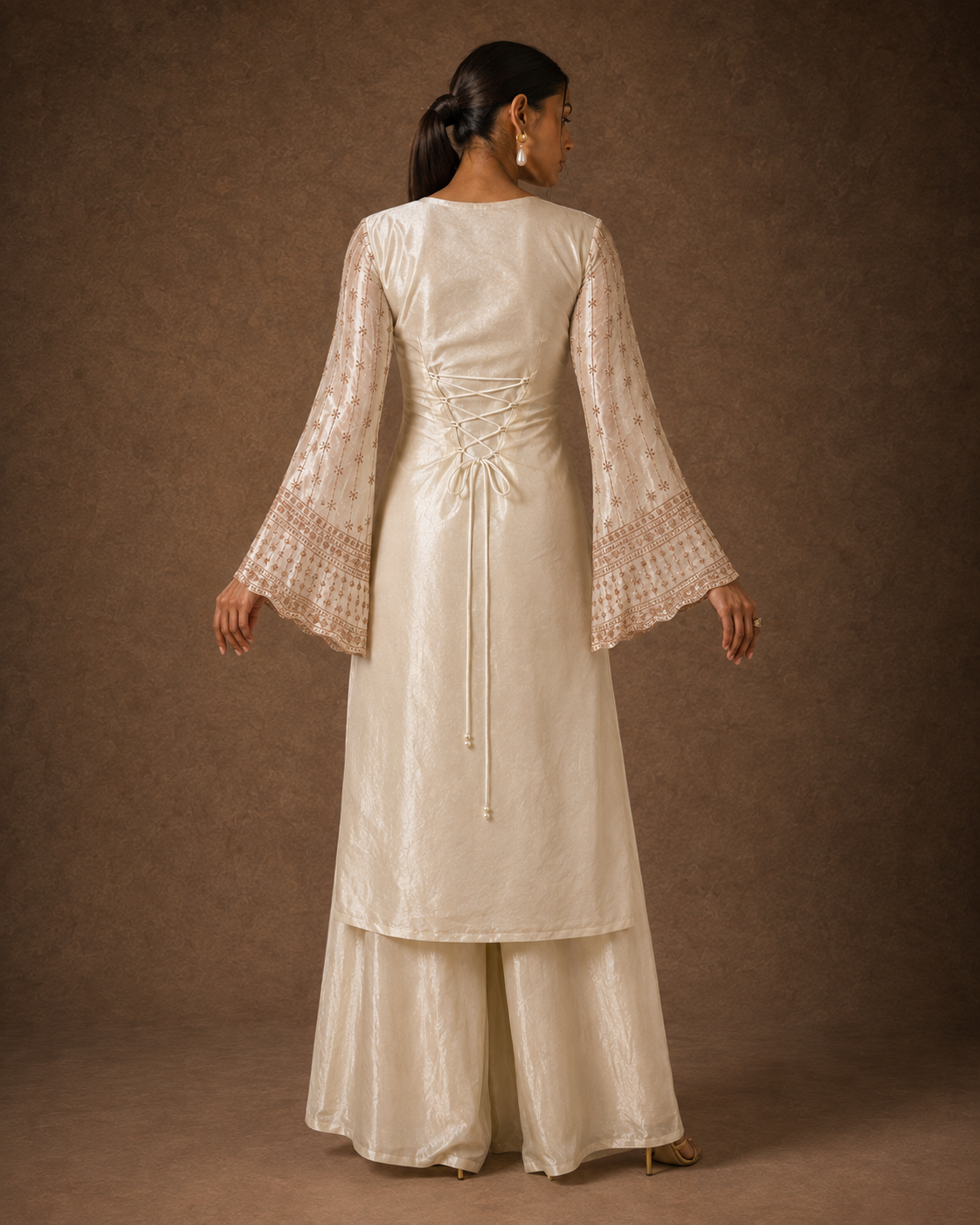 Lehar | Bell Sleeve Embroidered Kurta