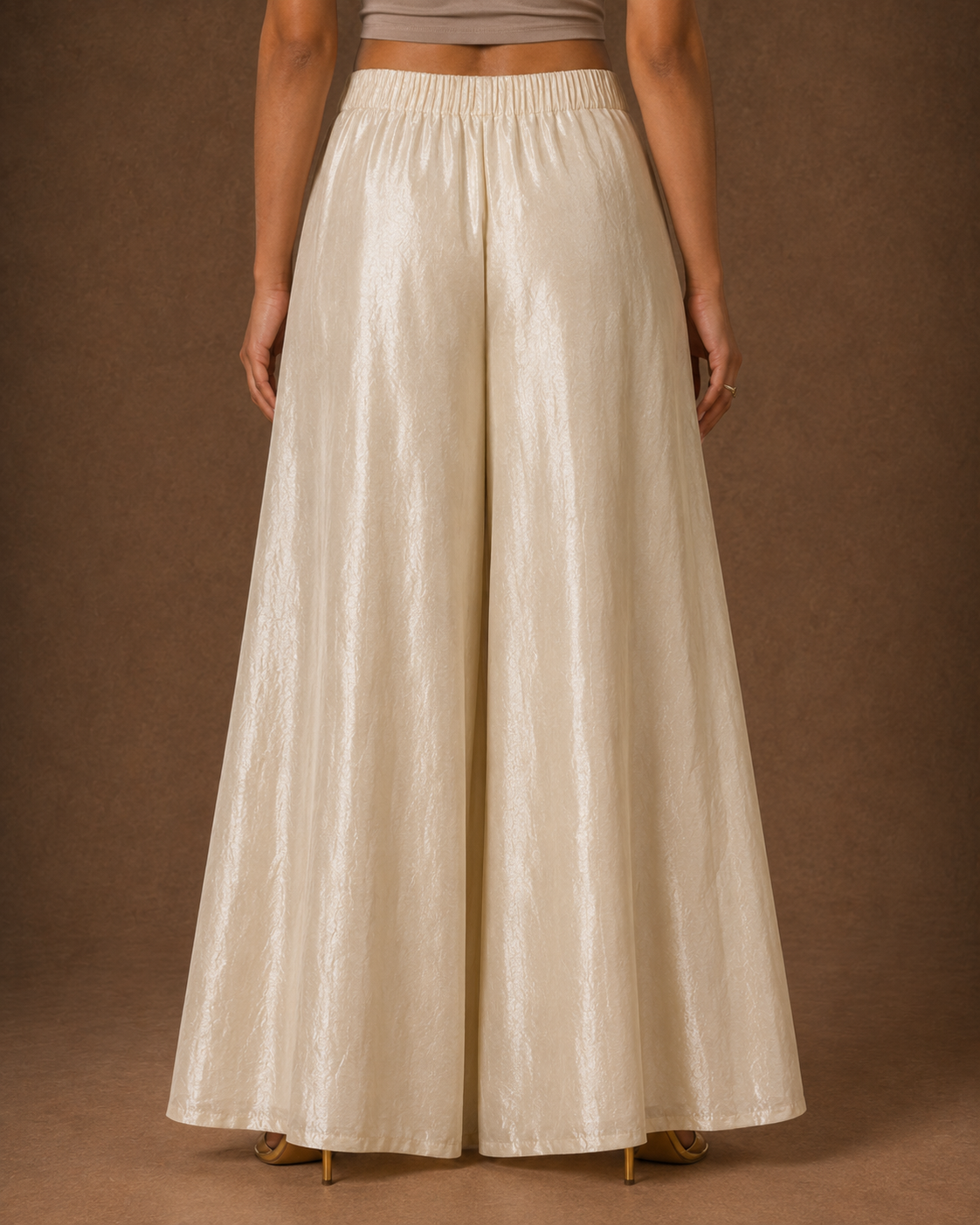 Palazzo Pant | Ivory Shimmer