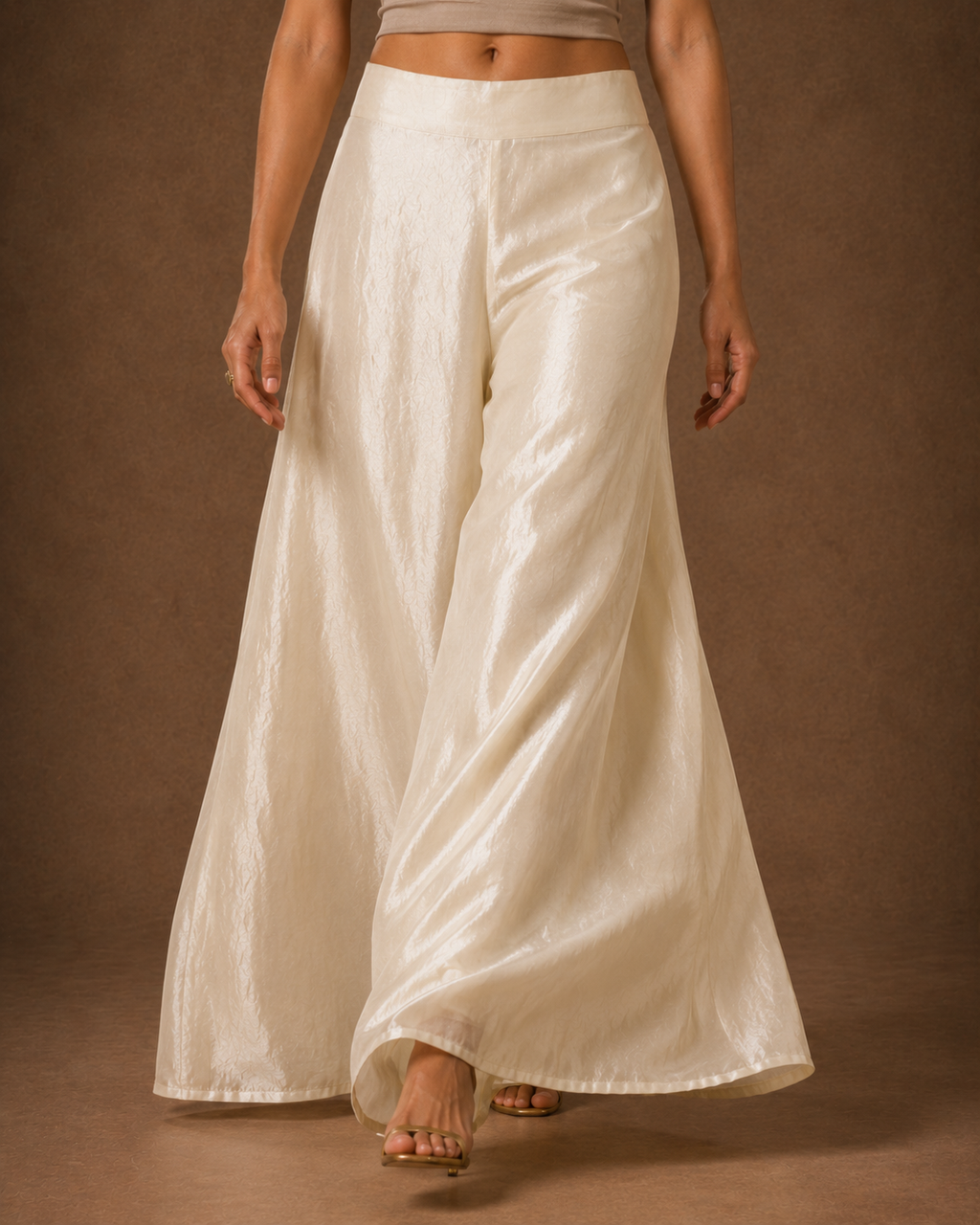 Palazzo Pant | Ivory Shimmer