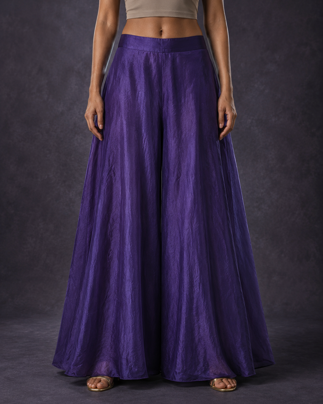 Palazzo Pant | Violet Shimmer