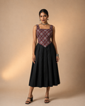 Rooh | Ajrakh Handblock Corset Dress