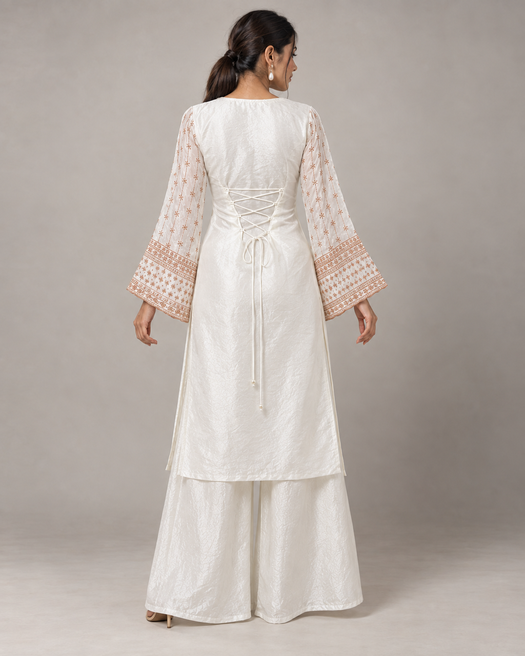 Lehar | Bell Sleeve Embroidered Kurta