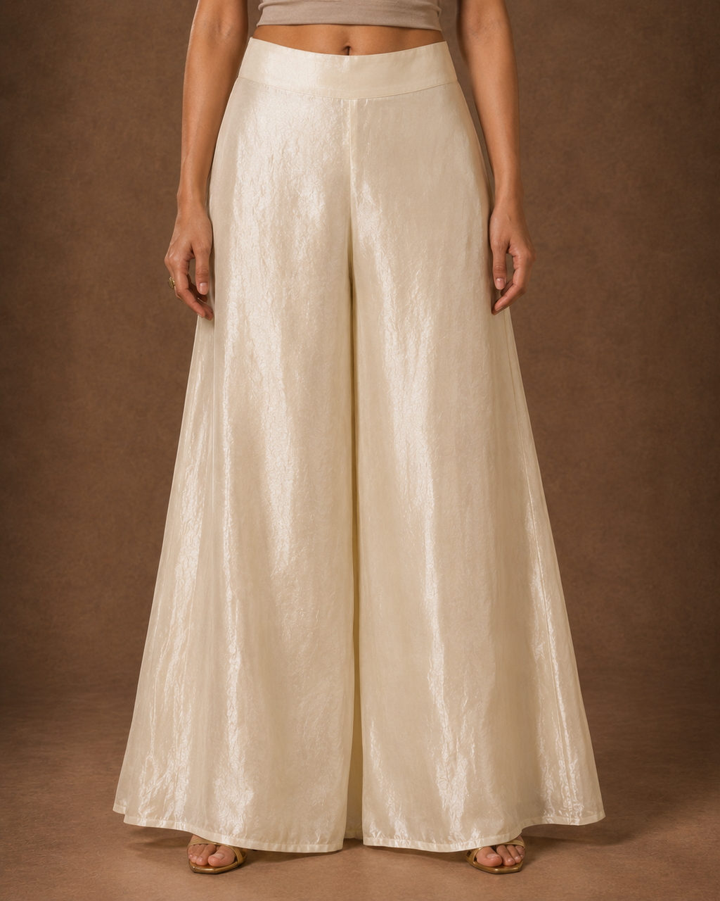 Palazzo Pant | Ivory Shimmer