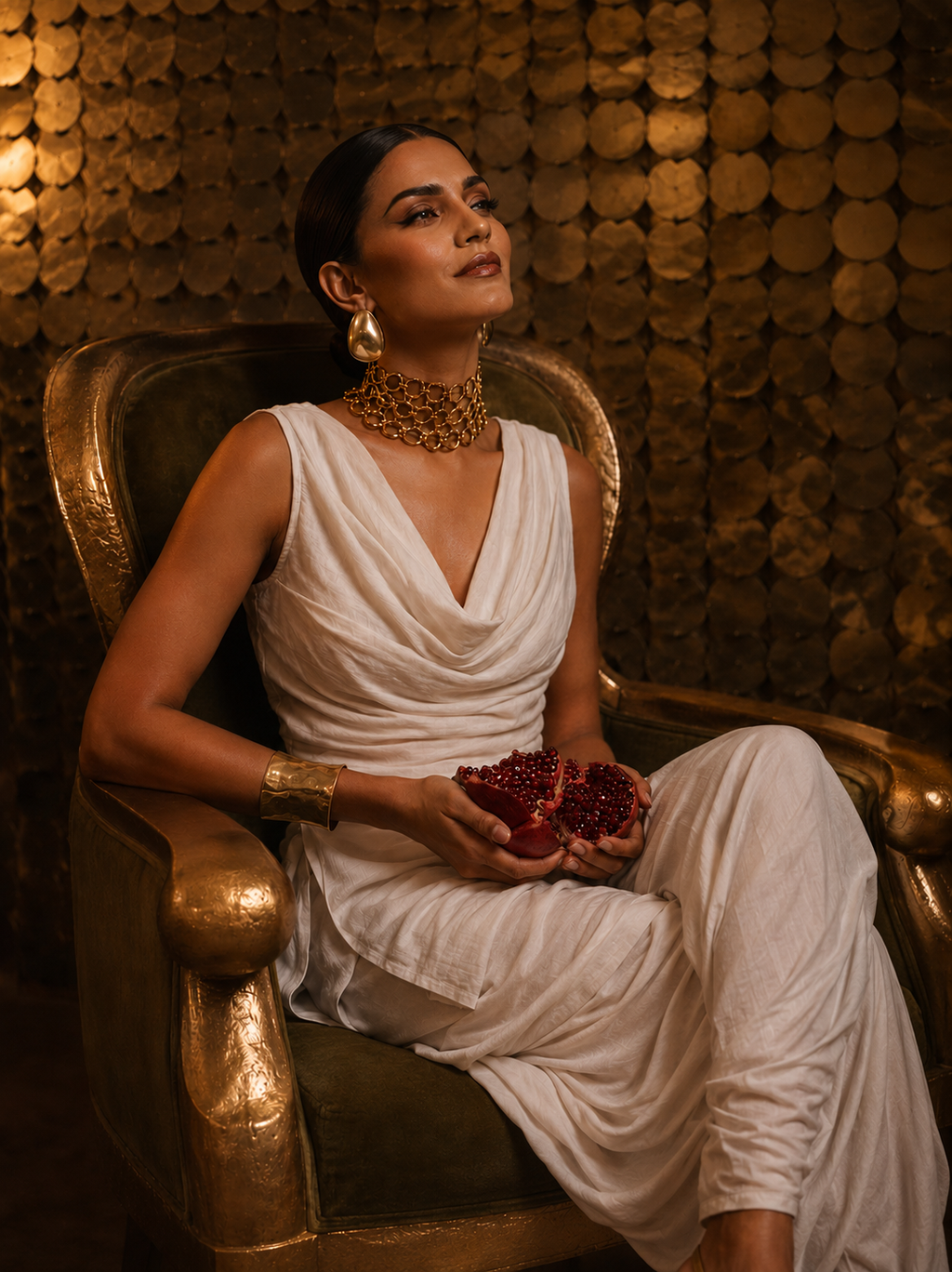 Ahana Cowl Corset Kurti