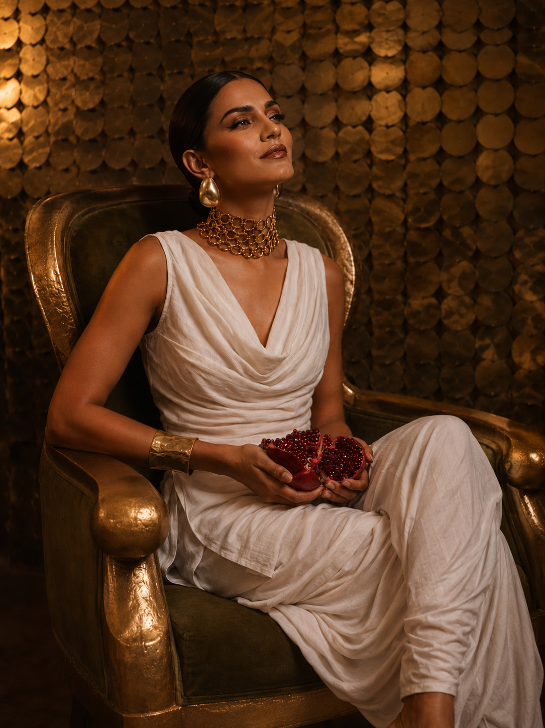 Ahana Cowl Corset Kurti