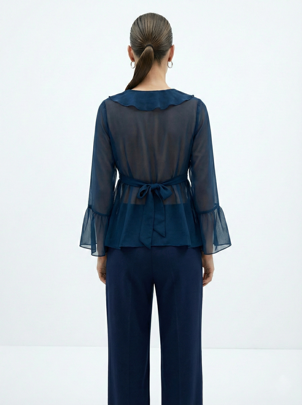 Ivara Sheer Ruffle Top