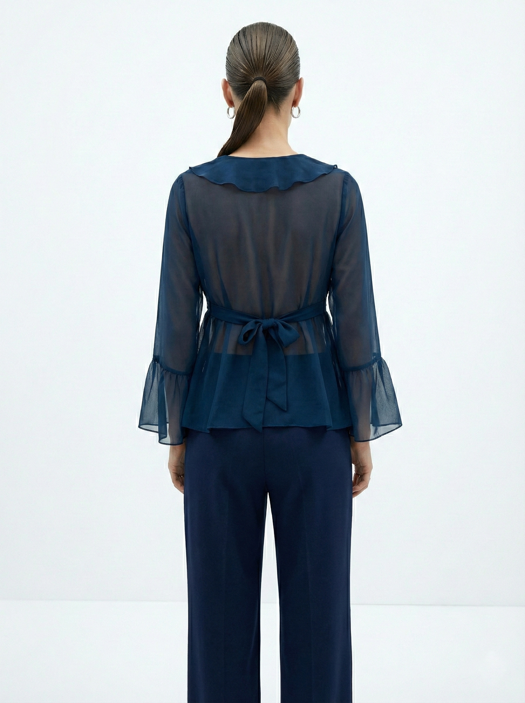 Ivara Sheer Ruffle Top