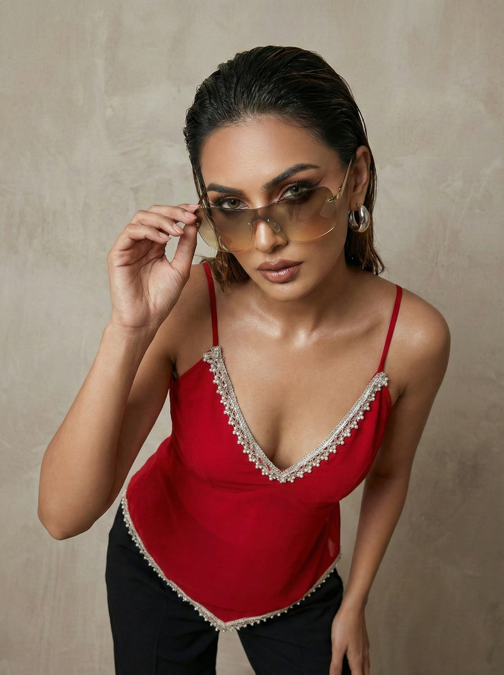 Surkh Sheer Cami Top
