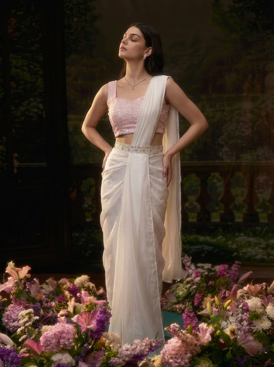 Tara Drape Skirt Set