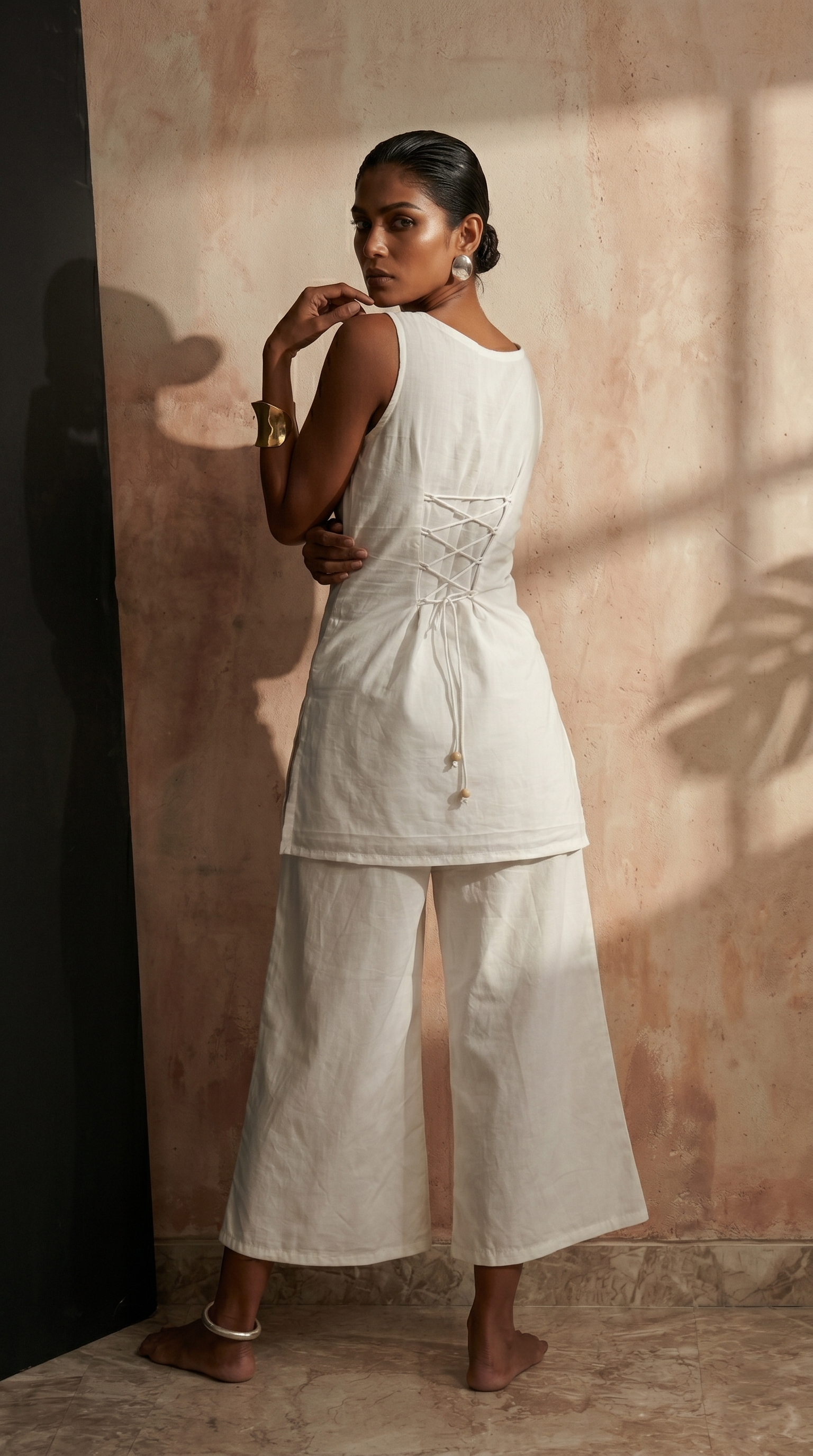 Ahana Cowl Corset Kurti