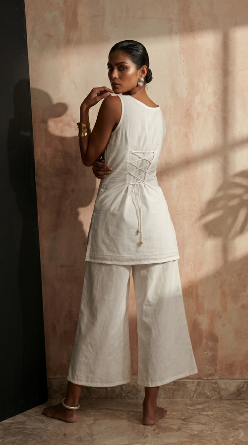 Ahana Cowl Corset Kurti