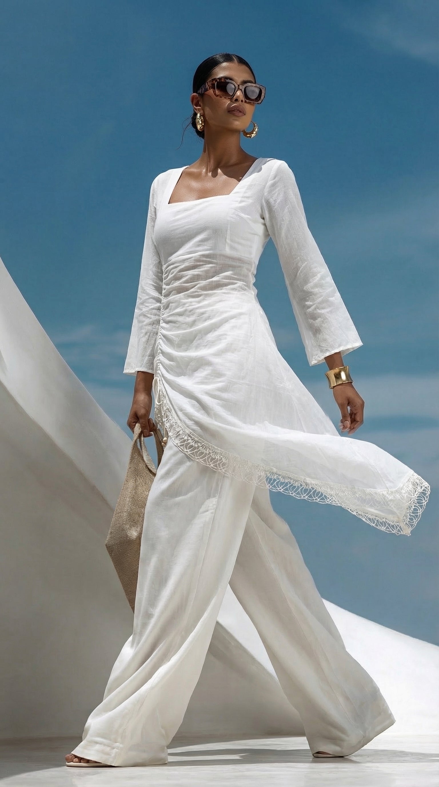 Ziana Sheer Mul Kurti