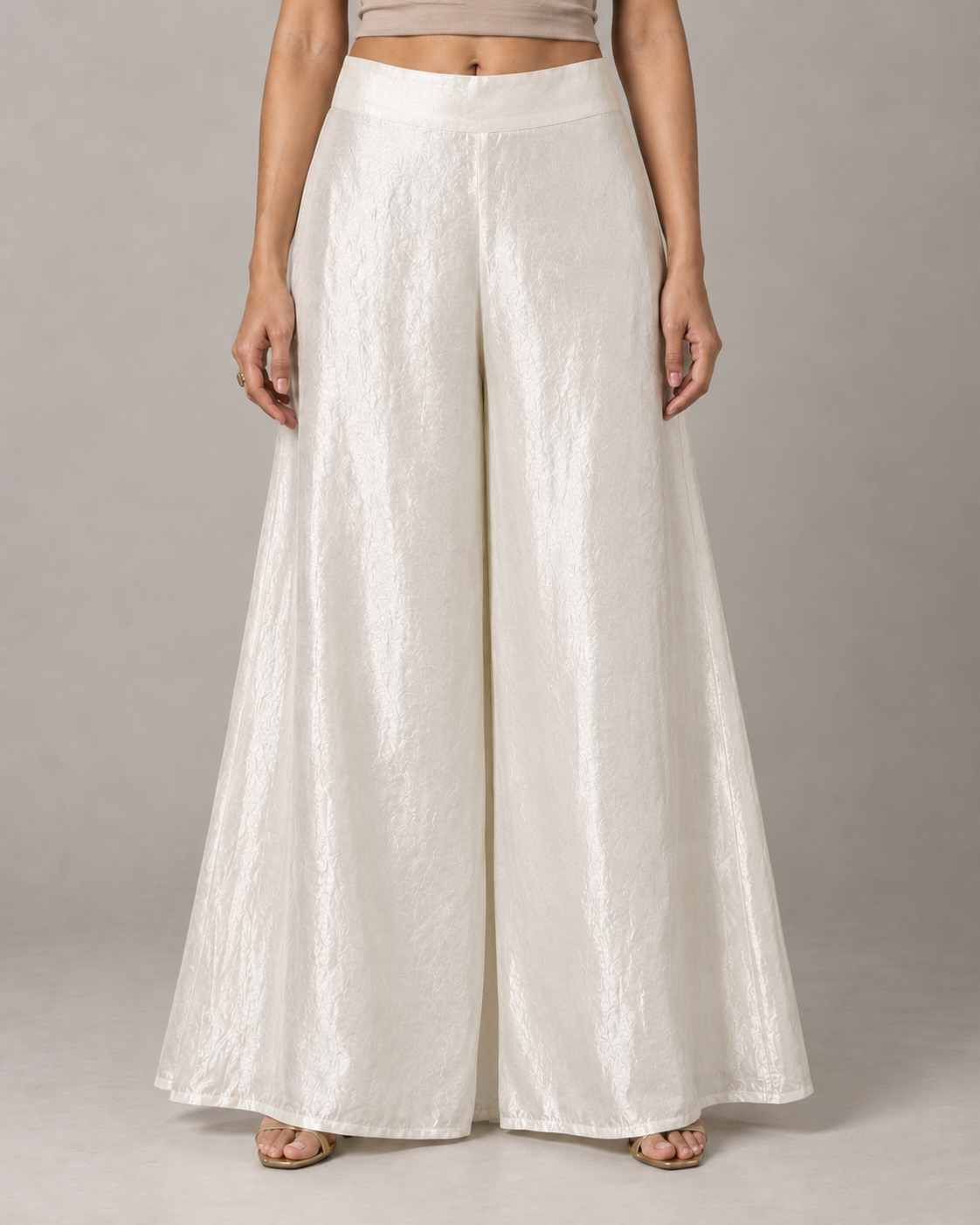 Palazzo Pant | Ivory Shimmer
