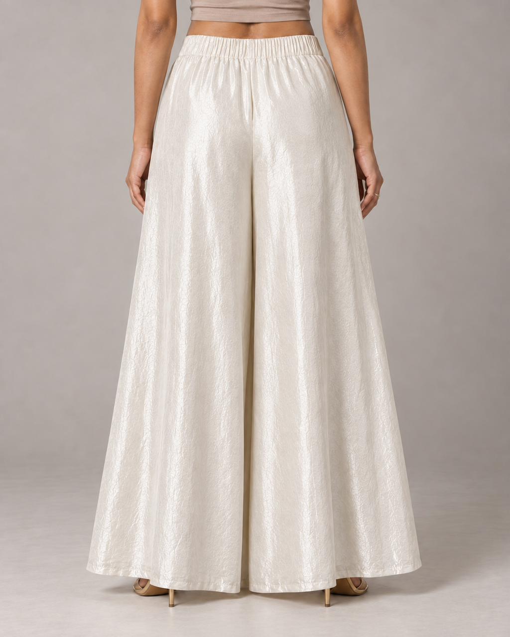 Palazzo Pant | Ivory Shimmer