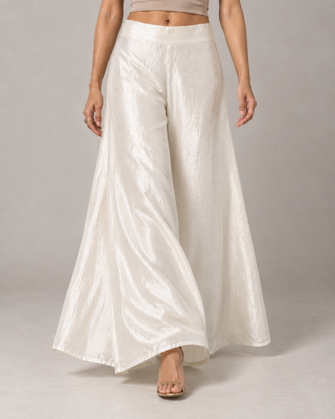 Palazzo Pant | Ivory Shimmer