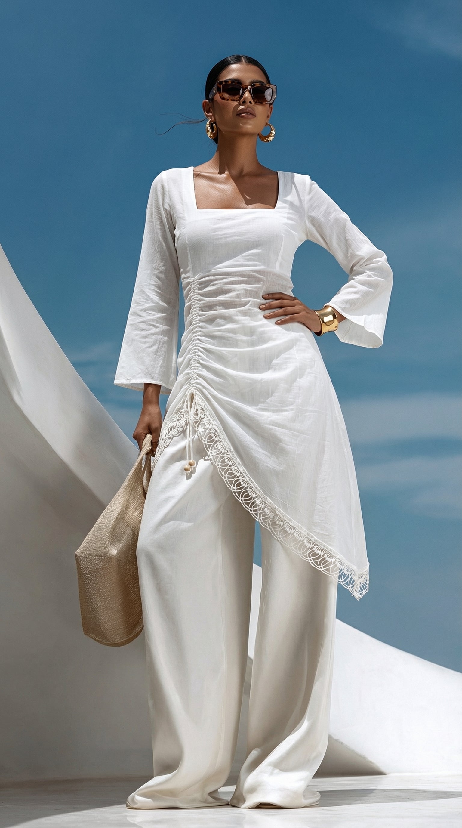 Ziana Sheer Mul Kurti