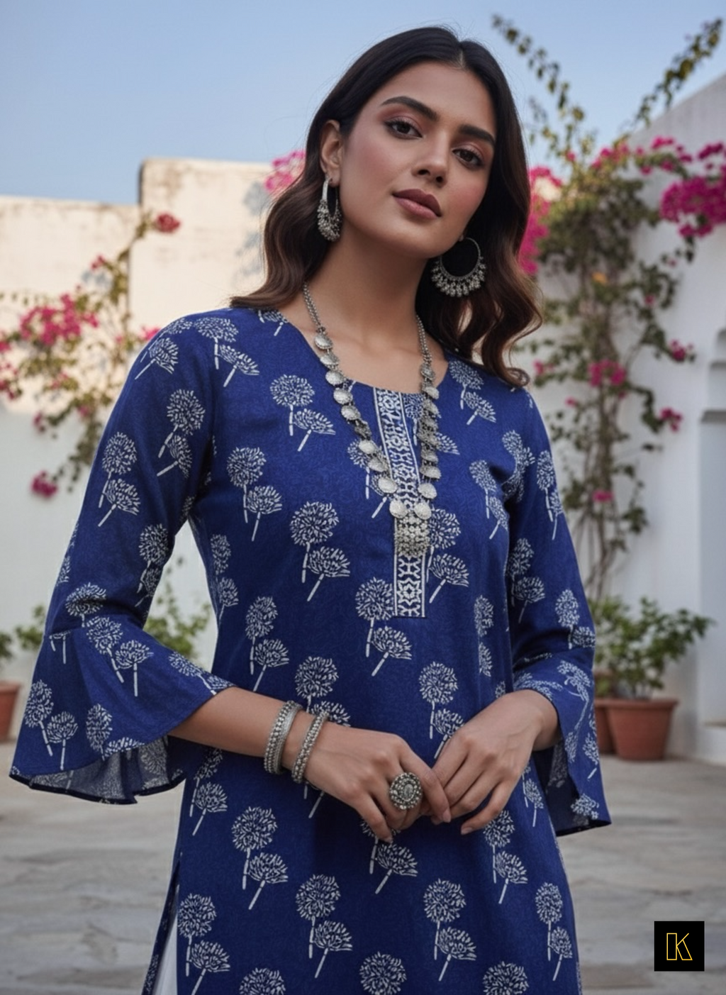 Neel Bloom Kurti