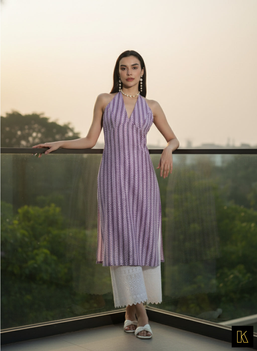 Lavender Dusk Kurti