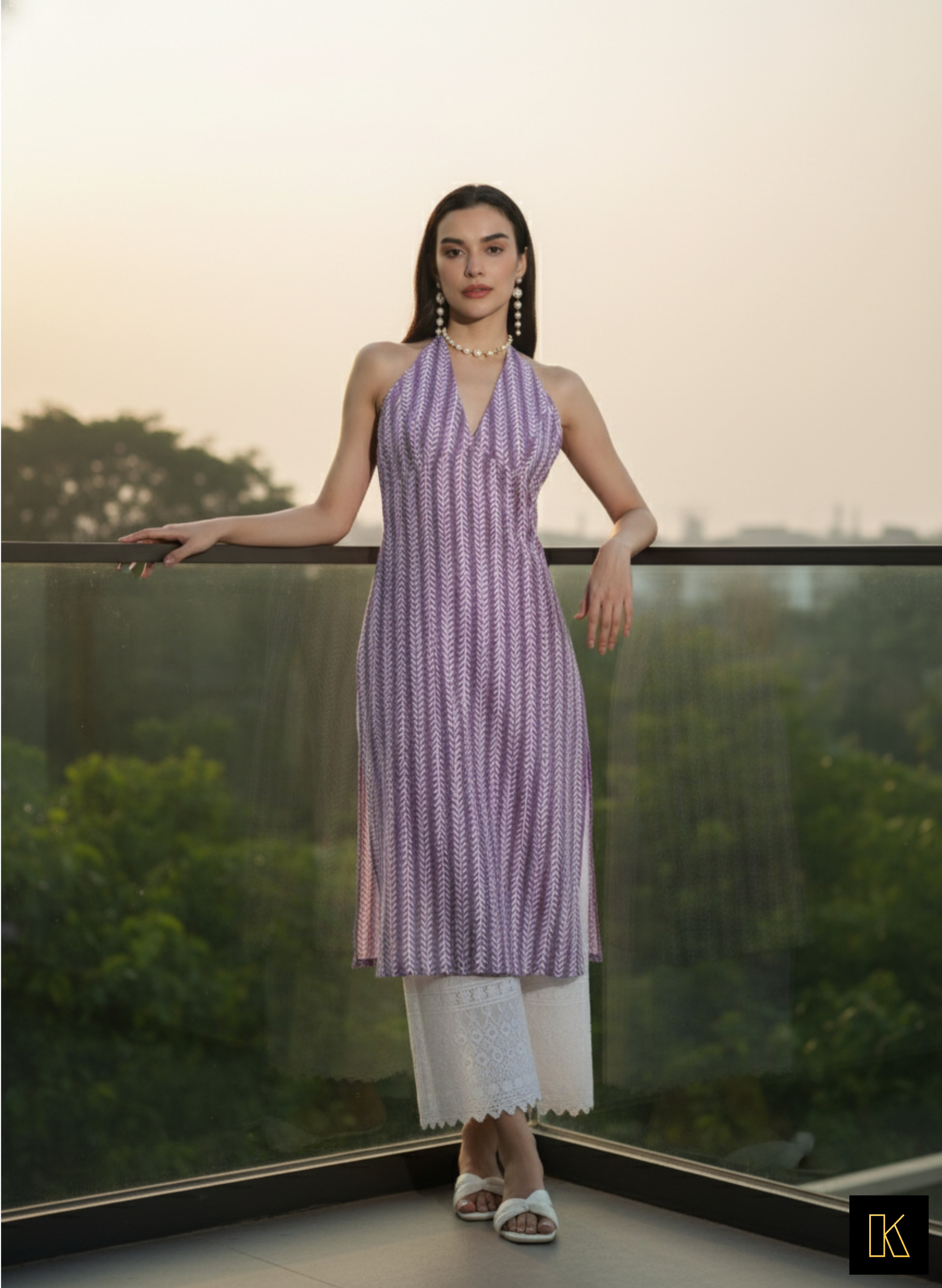 Lavender Dusk Kurti